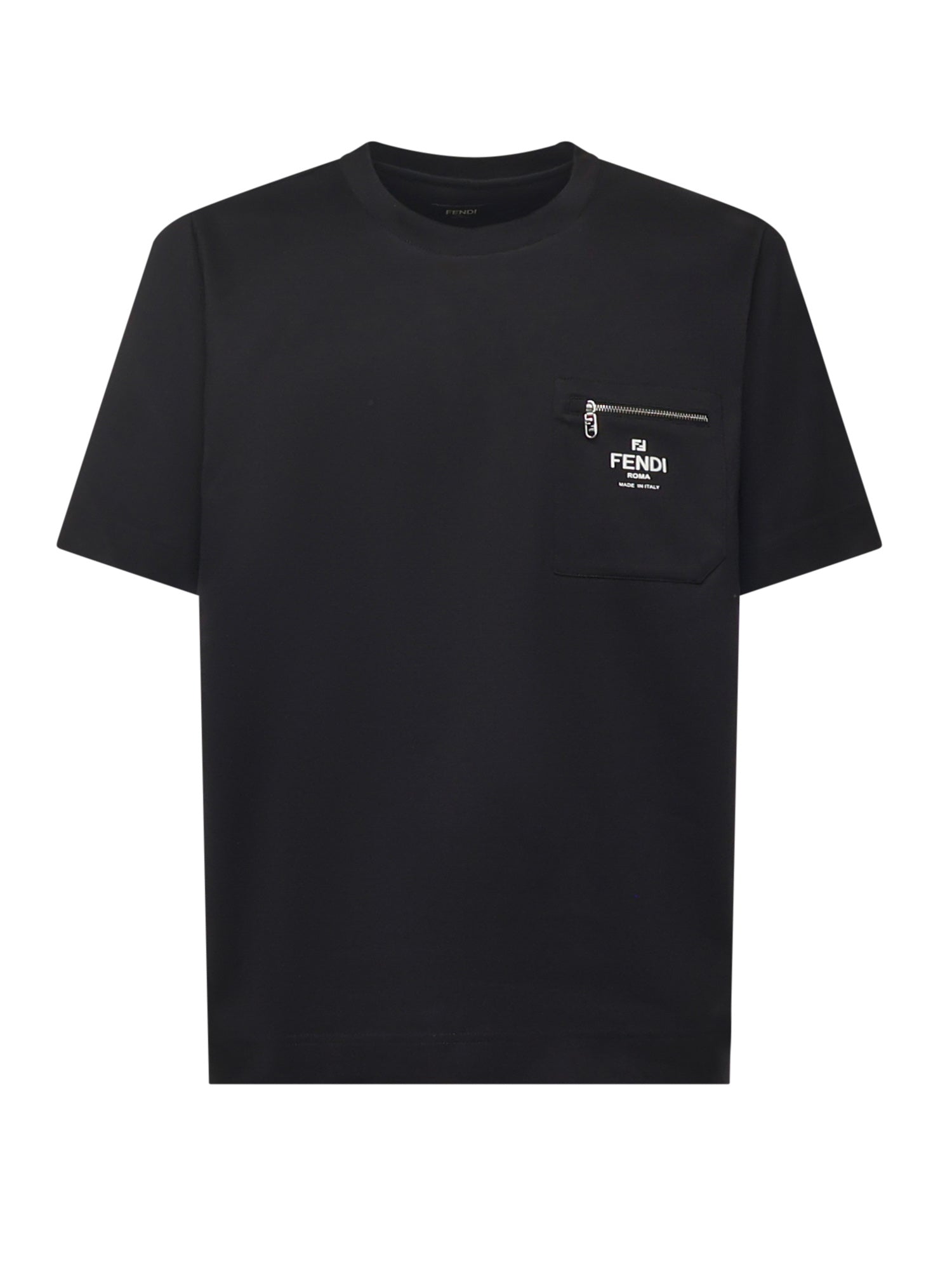 T-shirt in cotone con logo FY0936 ARYRF0QA1 FENDI 