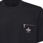 T-shirt in cotone con logo FY0936 ARYRF0QA1 FENDI 