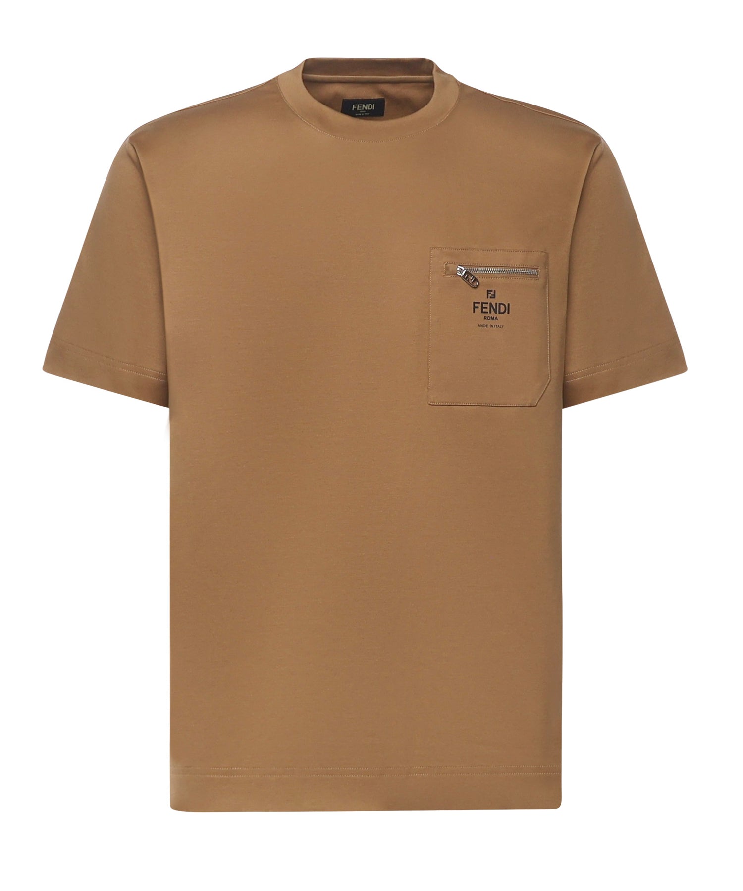 T-shirt in cotone con logo FY0936 ARYRF0QU5 FENDI 