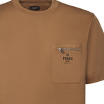 T-shirt in cotone con logo FY0936 ARYRF0QU5 FENDI 
