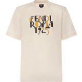 T-shirt in cotone con  stampa logo FY0936 AVOHF1J7C FENDI 