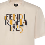 T-shirt in cotone con  stampa logo FY0936 AVOHF1J7C FENDI 