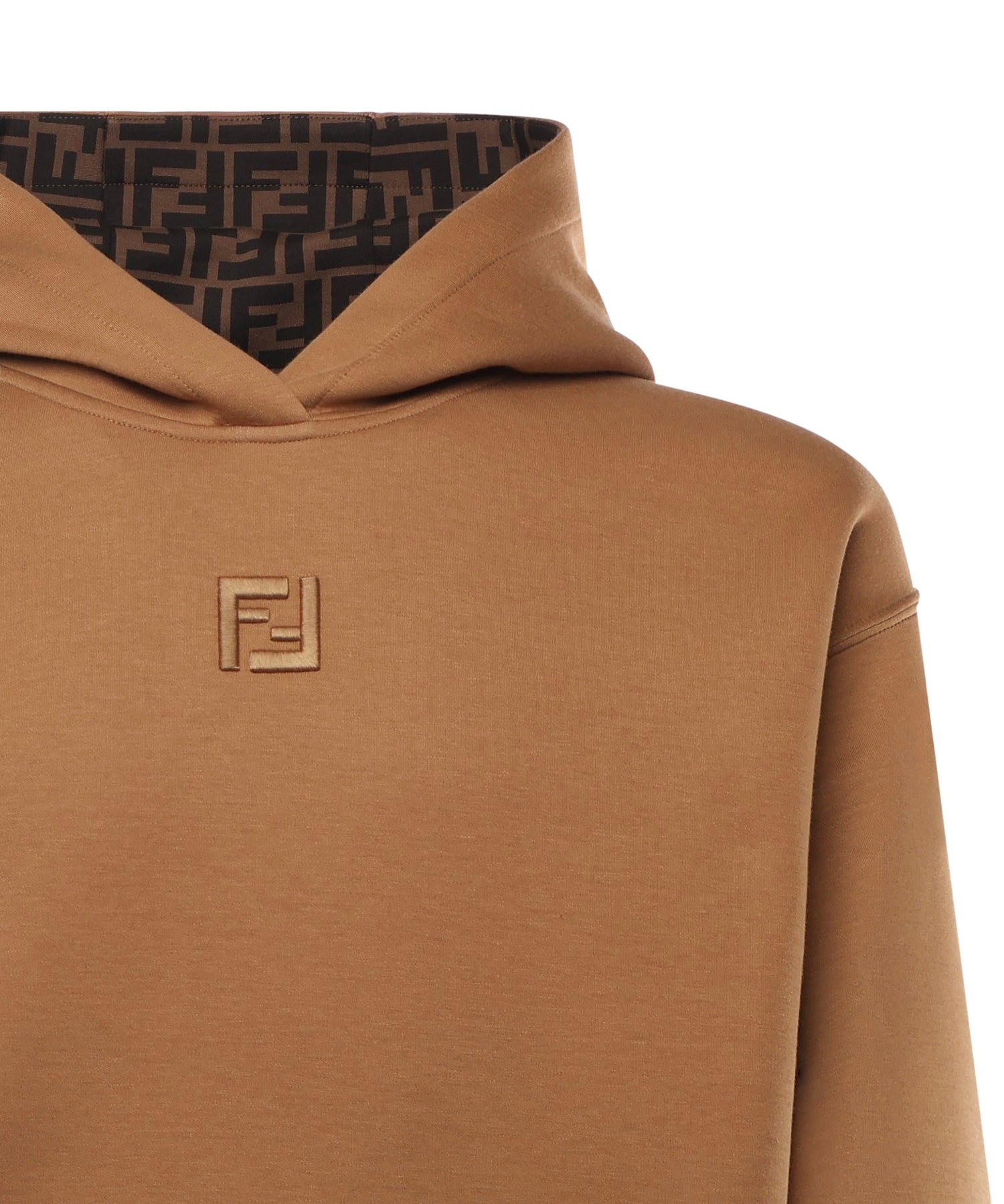 Felpa in cotone con logo FY1143 ATL9F0QU5 FENDI 