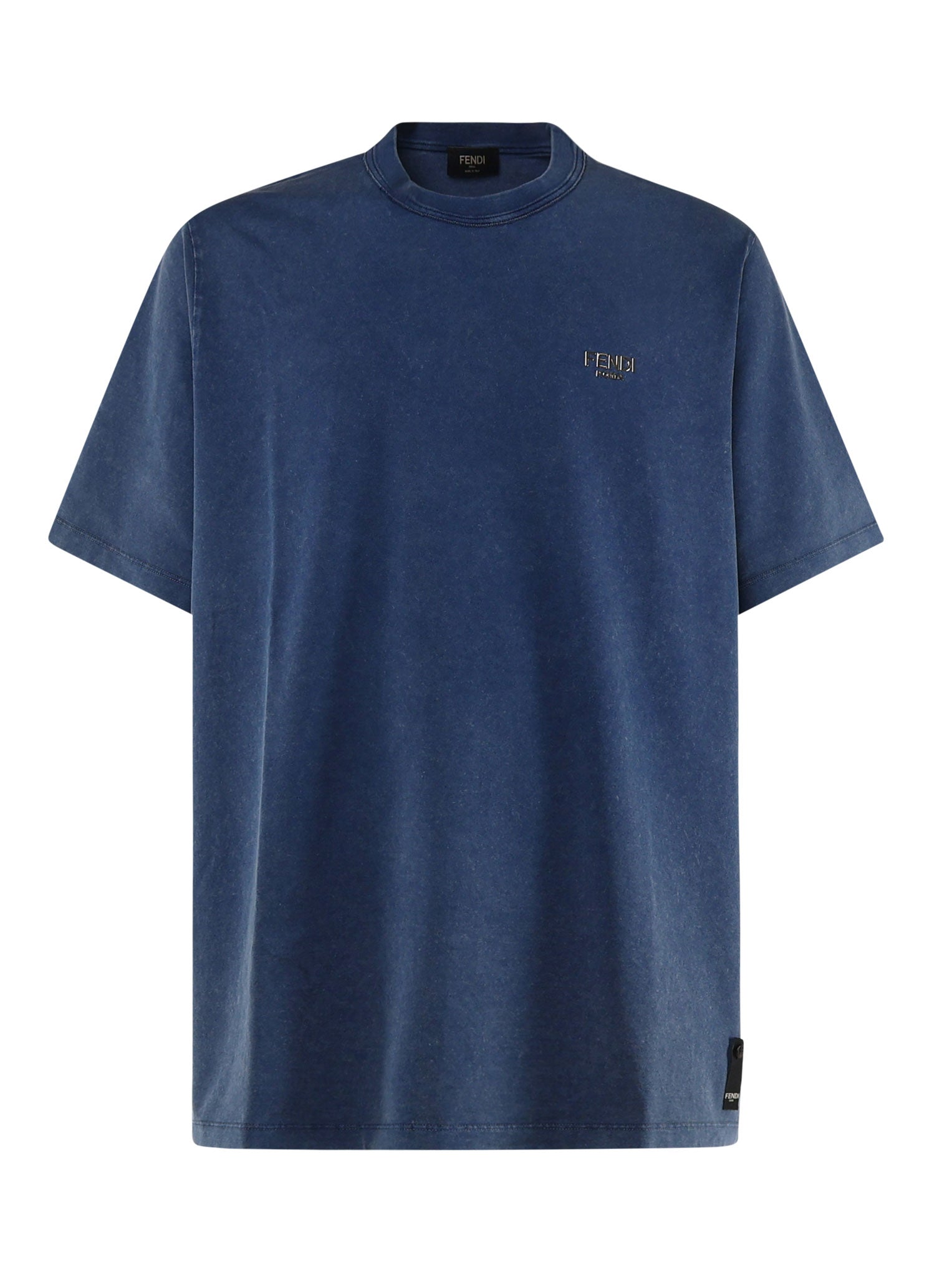 T-shirt in cotone con logo FY1217 APMEF0QC7 FENDI 