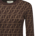 Abito in cotone con stampa logo all-over FZDC83 ASJTF0GGE FENDI 