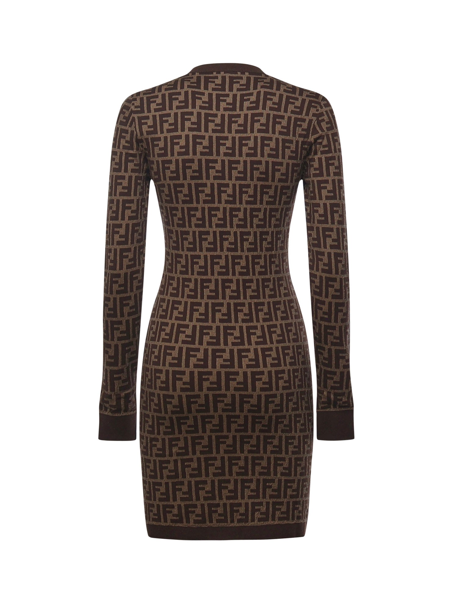 Abito in cotone con stampa logo all-over FZDC83 ASJTF0GGE FENDI 