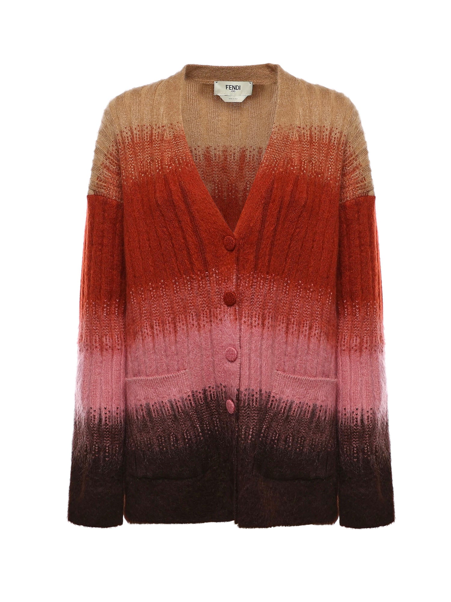 Cardigan in mohair e lana FZE540 AYLTF1TIN FENDI 