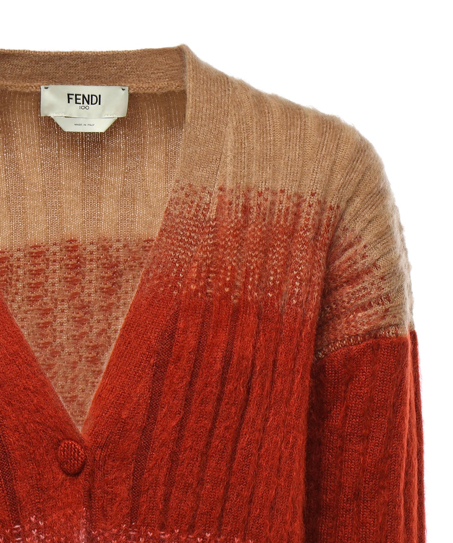 Cardigan in mohair e lana FZE540 AYLTF1TIN FENDI 