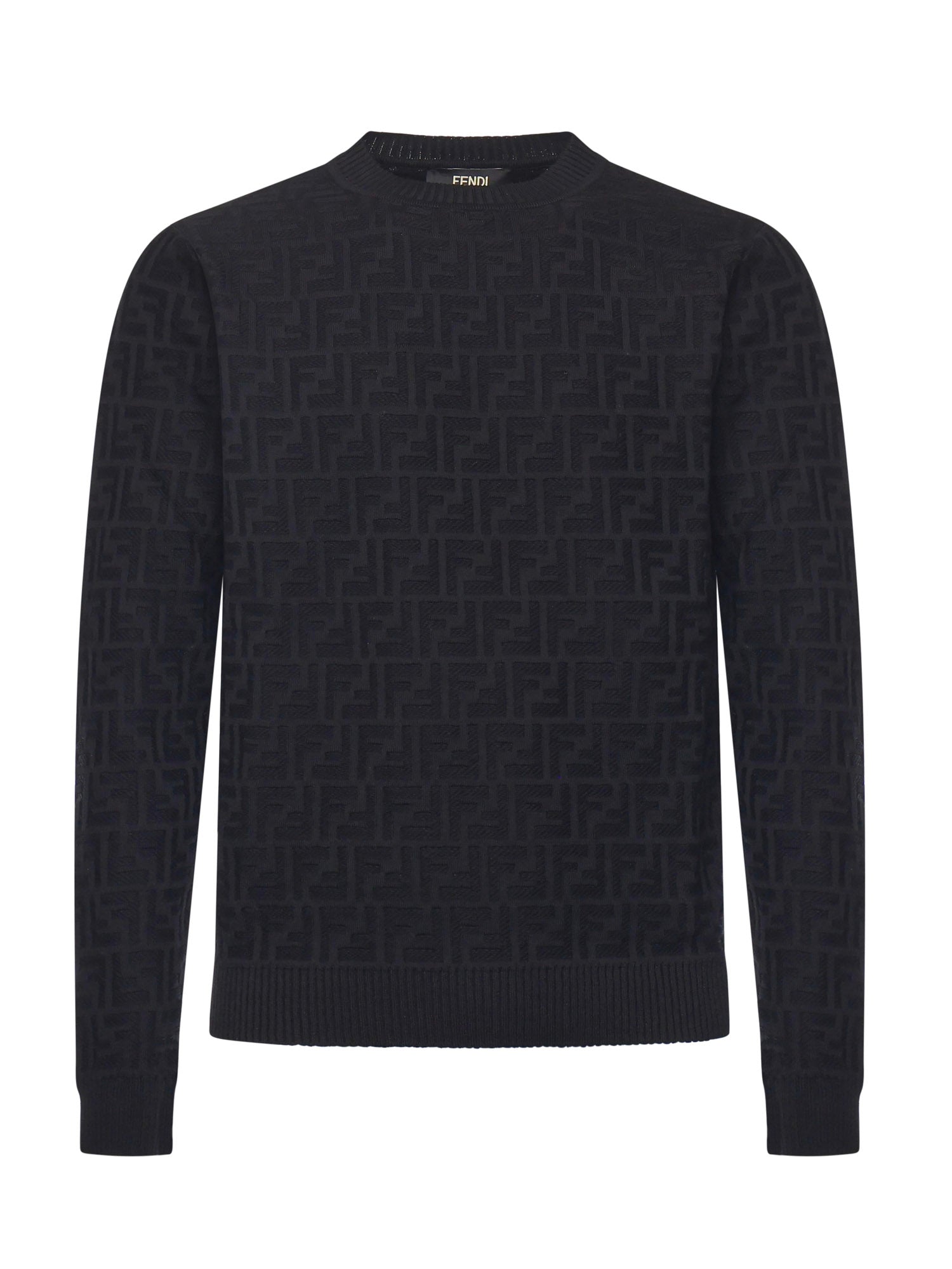 Pullover in cotone FF Jacquard FZX091 AUW0F0QA1 FENDI 