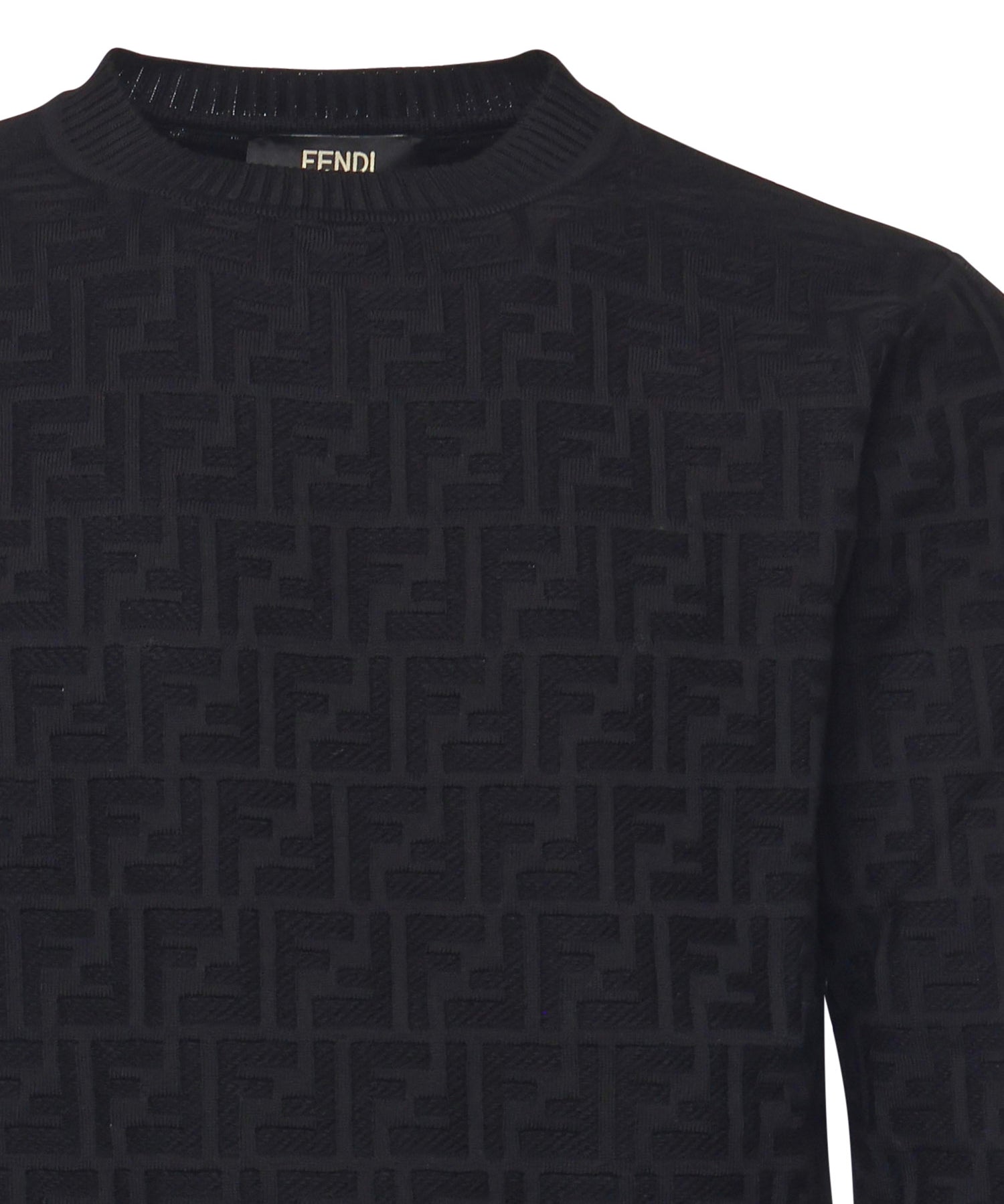 Pullover in cotone FF Jacquard FZX091 AUW0F0QA1 FENDI 