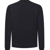 Pullover in cotone FF Jacquard FZX091 AUW0F0QA1 FENDI 