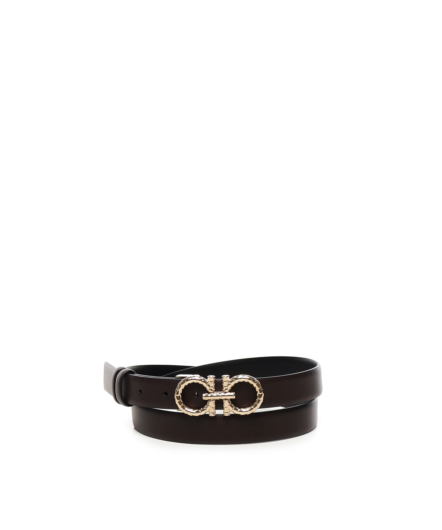 Cintura regolabile e reversibile Gancini<BR/> 230359 780428004 FERRAGAMO 