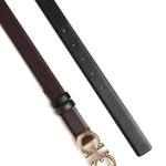 Cintura regolabile e reversibile Gancini<BR/> 230359 780428004 FERRAGAMO 