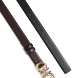 Cintura regolabile e reversibile Gancini<BR/> 230359 780428004 FERRAGAMO 