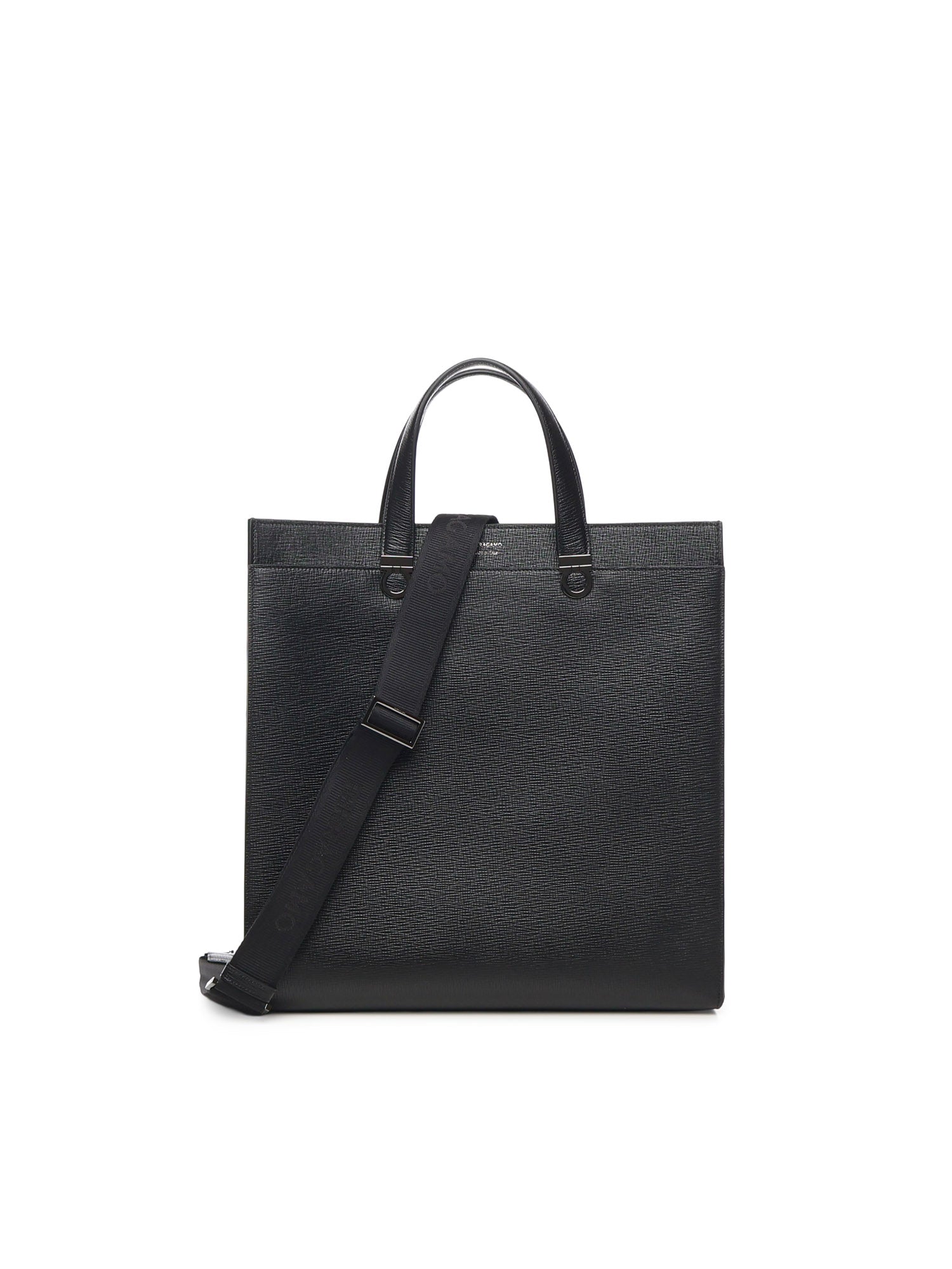 Borsa da lavoro in pelle con doppio manico 241811 786556001 FERRAGAMO 