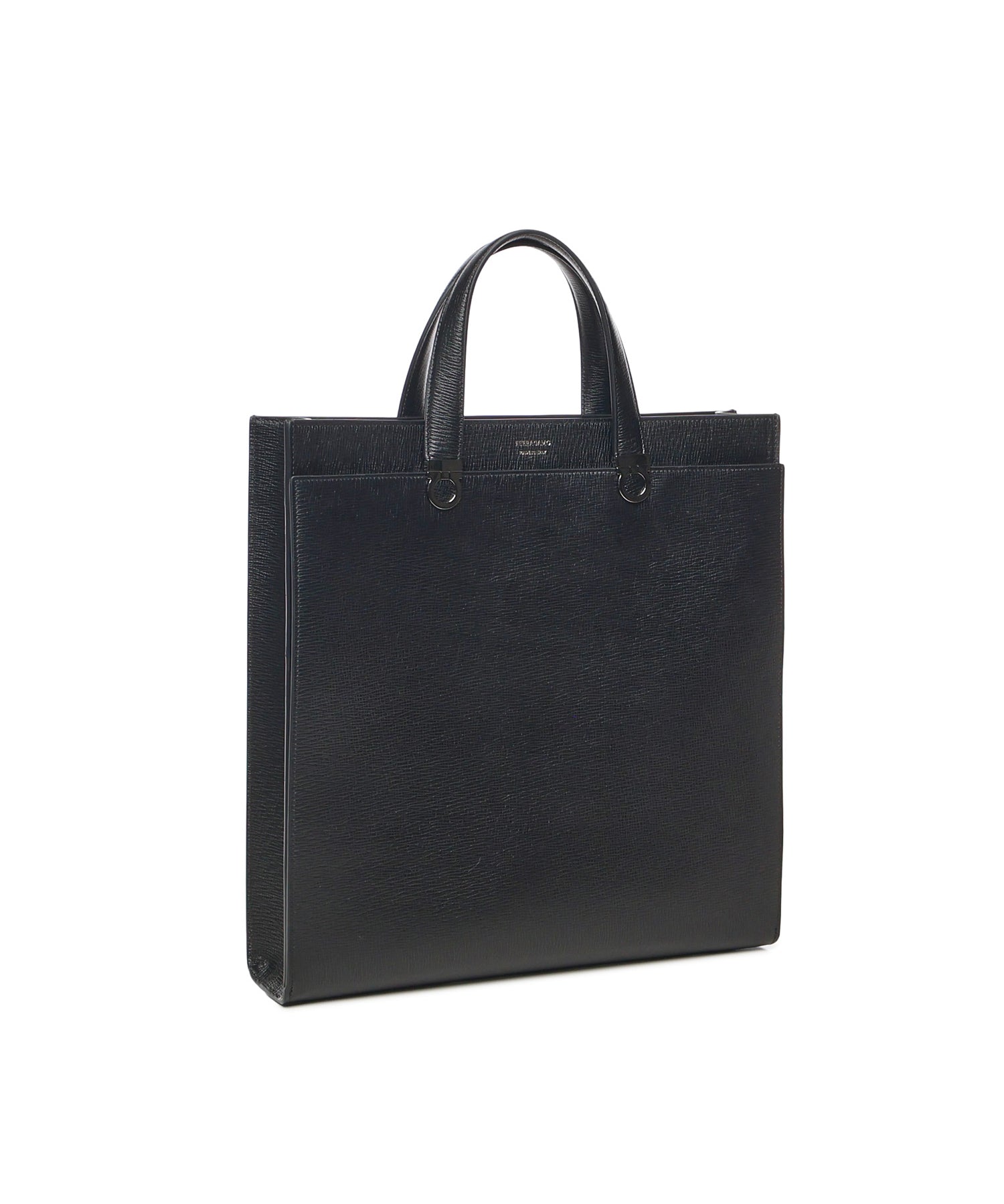 Borsa da lavoro in pelle con doppio manico 241811 786556001 FERRAGAMO 