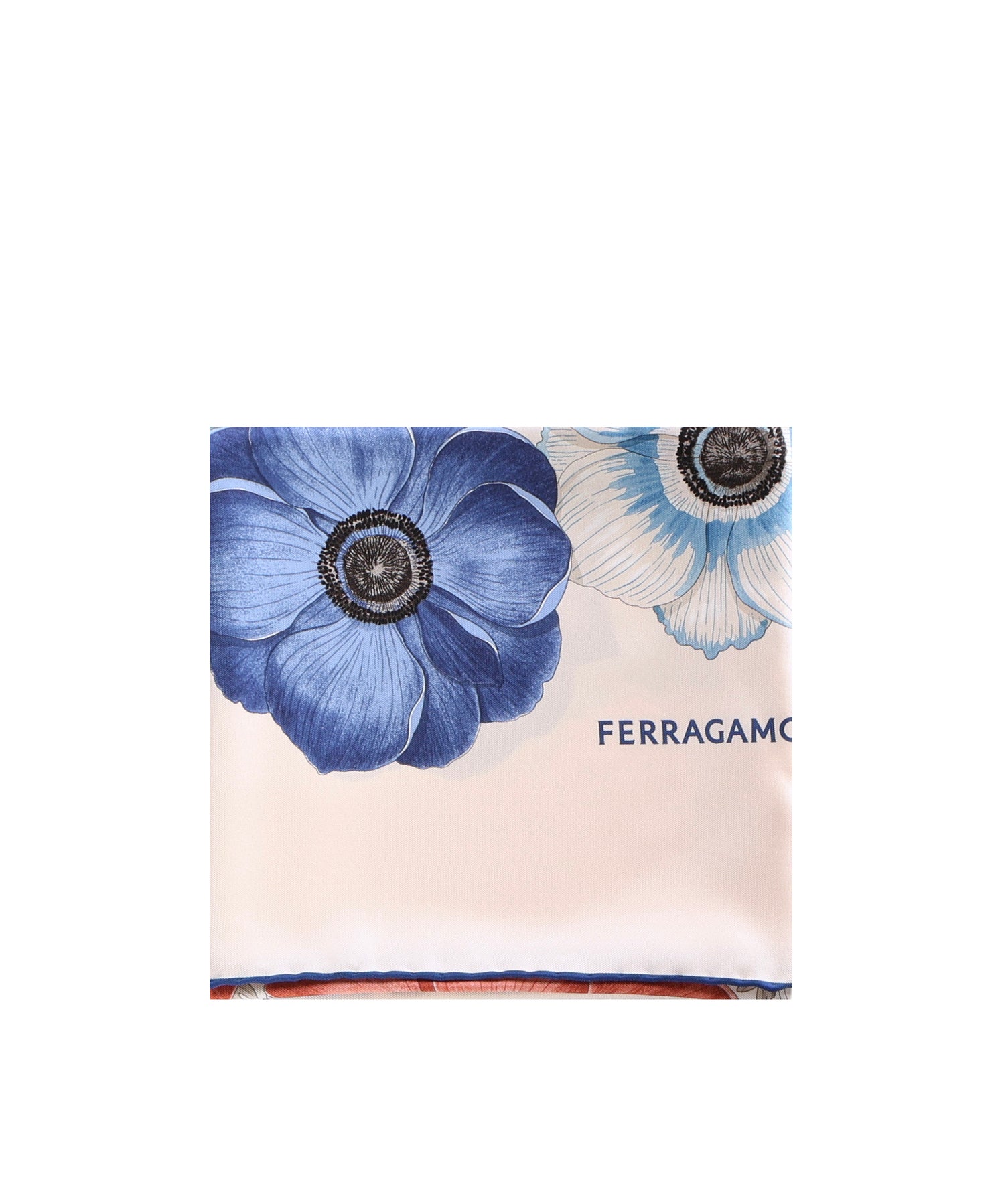 Foulard in seta stampa Anemone 310175 786601005 FERRAGAMO 
