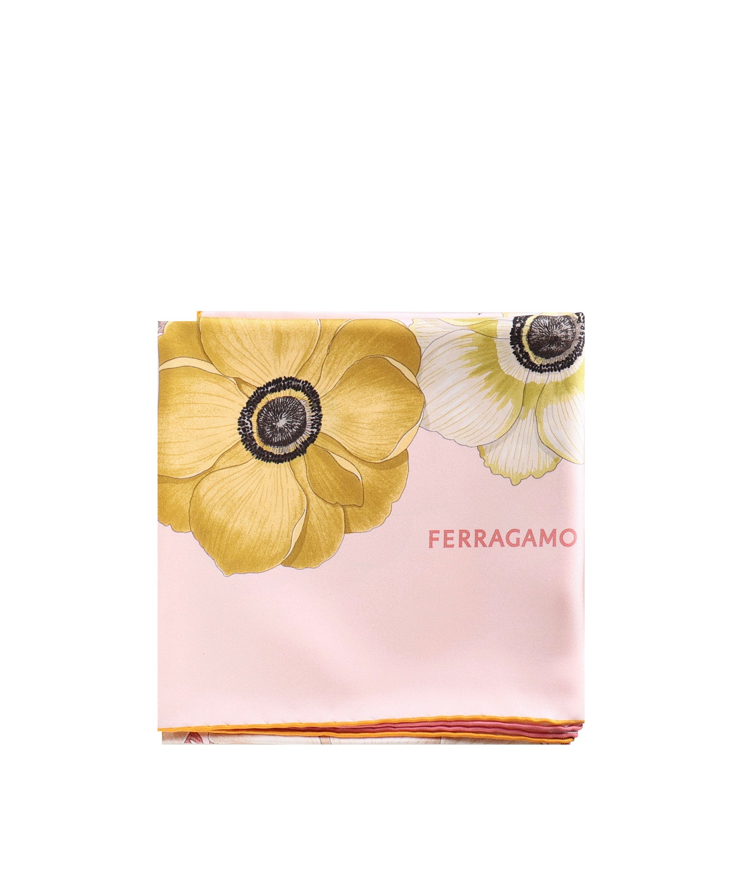 Foulard in seta stampa Anemone 310175 786602006 FERRAGAMO 