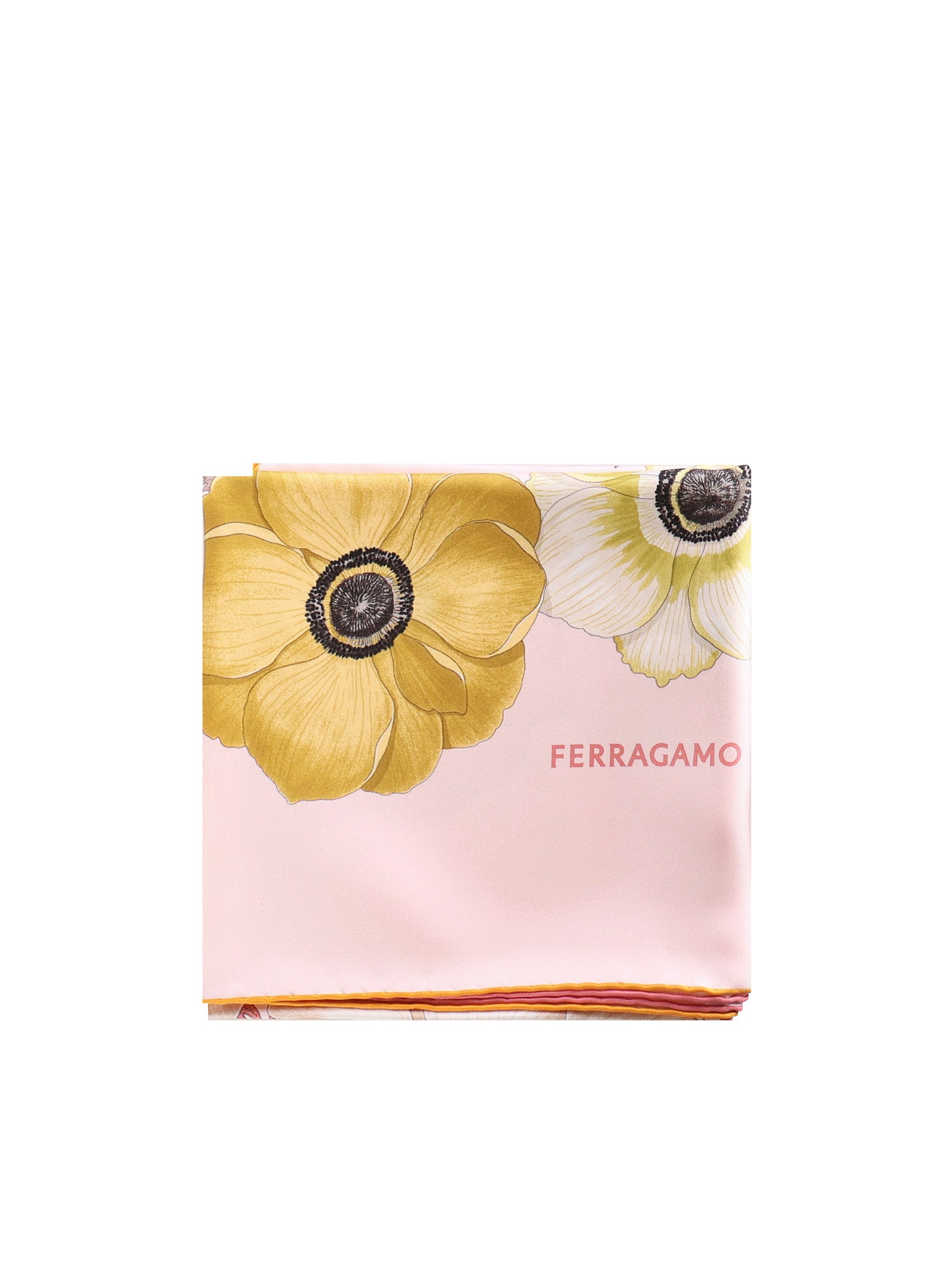 Foulard in seta stampa Anemone 310175 786602006 FERRAGAMO 