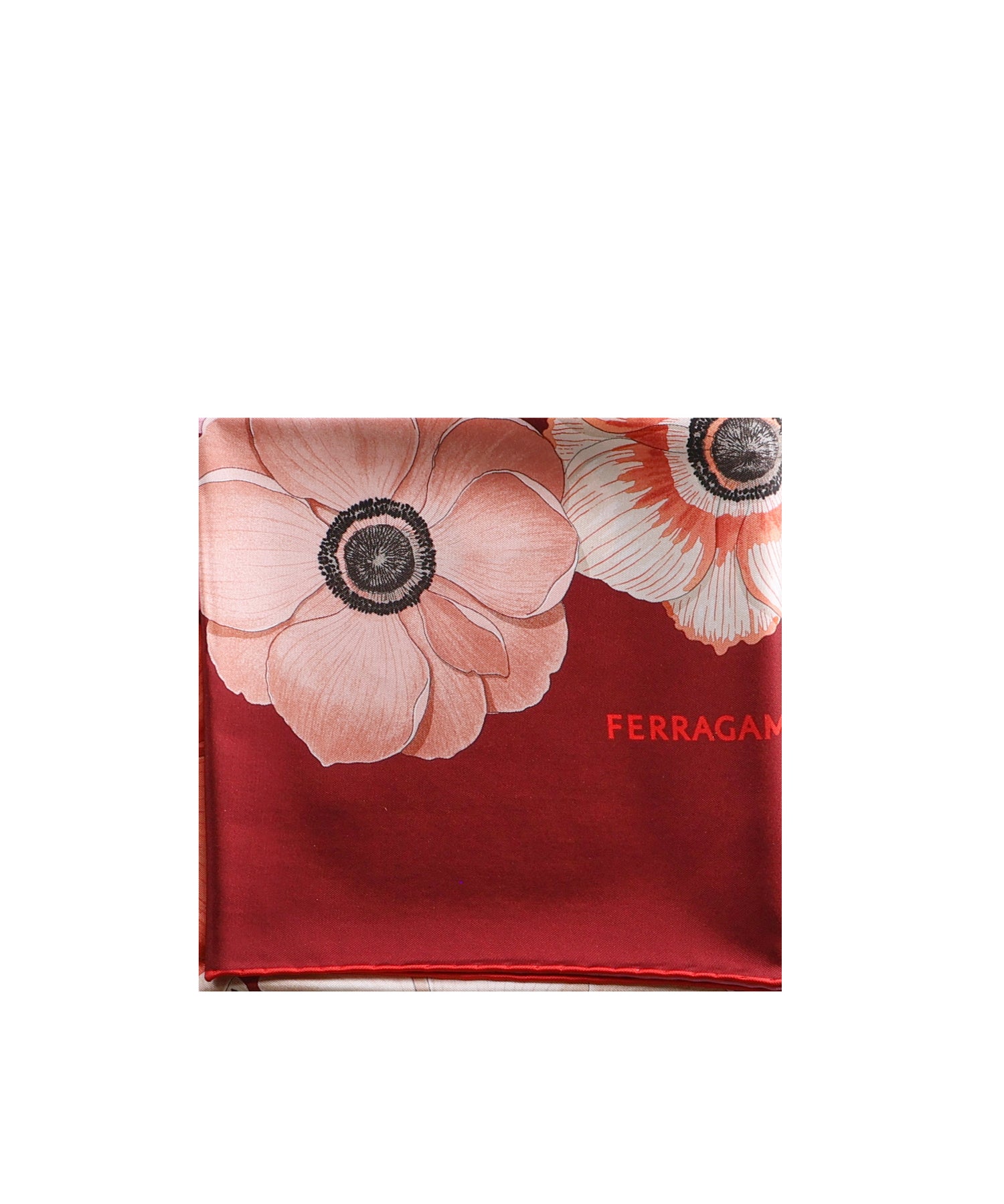 Foulard in seta stampa Anemone 310175 786603007 FERRAGAMO 