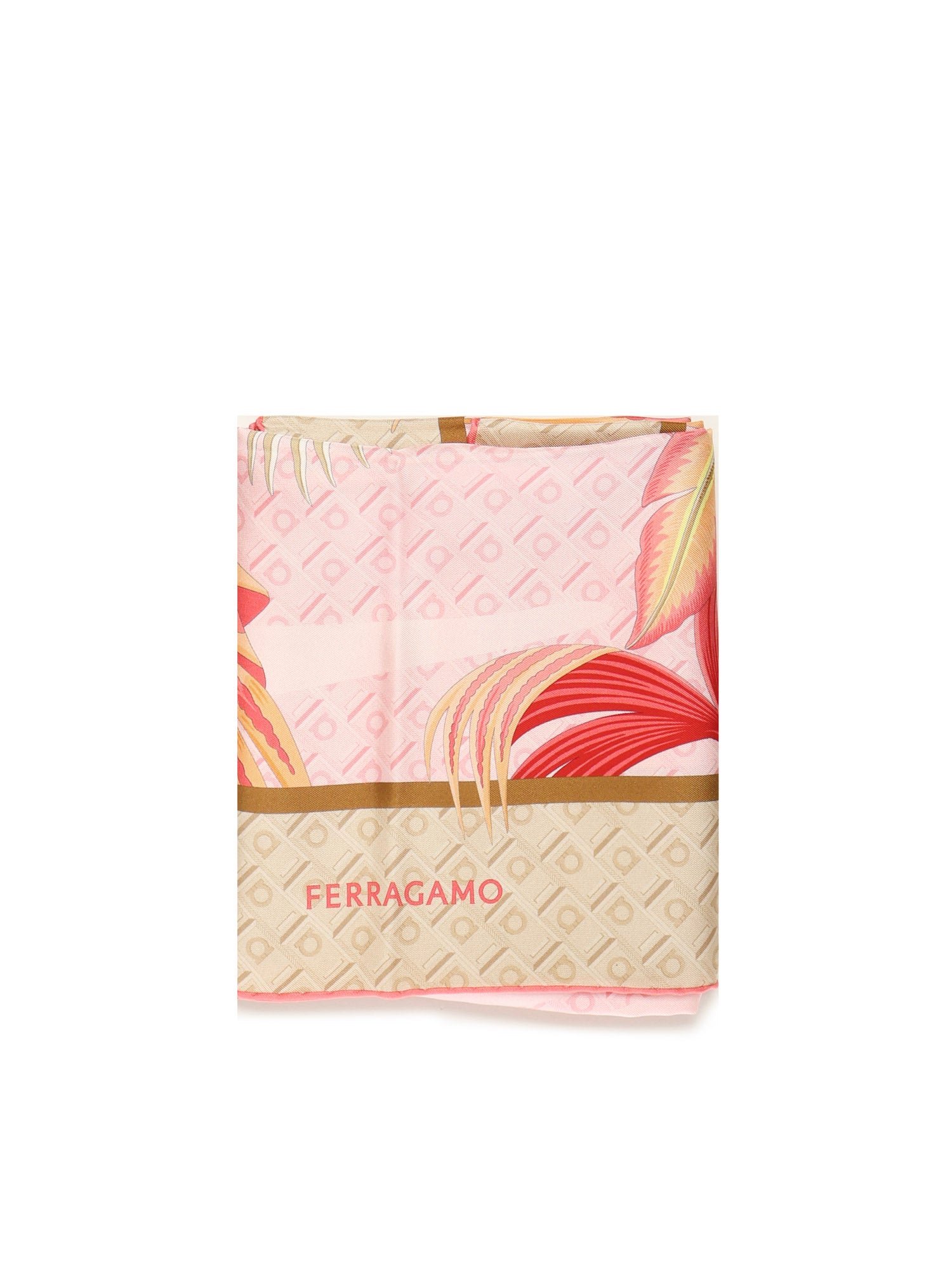 Foulard in seta con stampa 310215 785337004 FERRAGAMO 