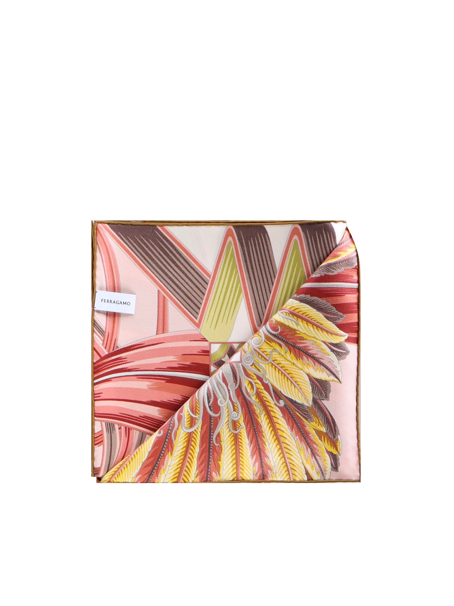 Foulard in seta con stampa 310216 785339002 FERRAGAMO 