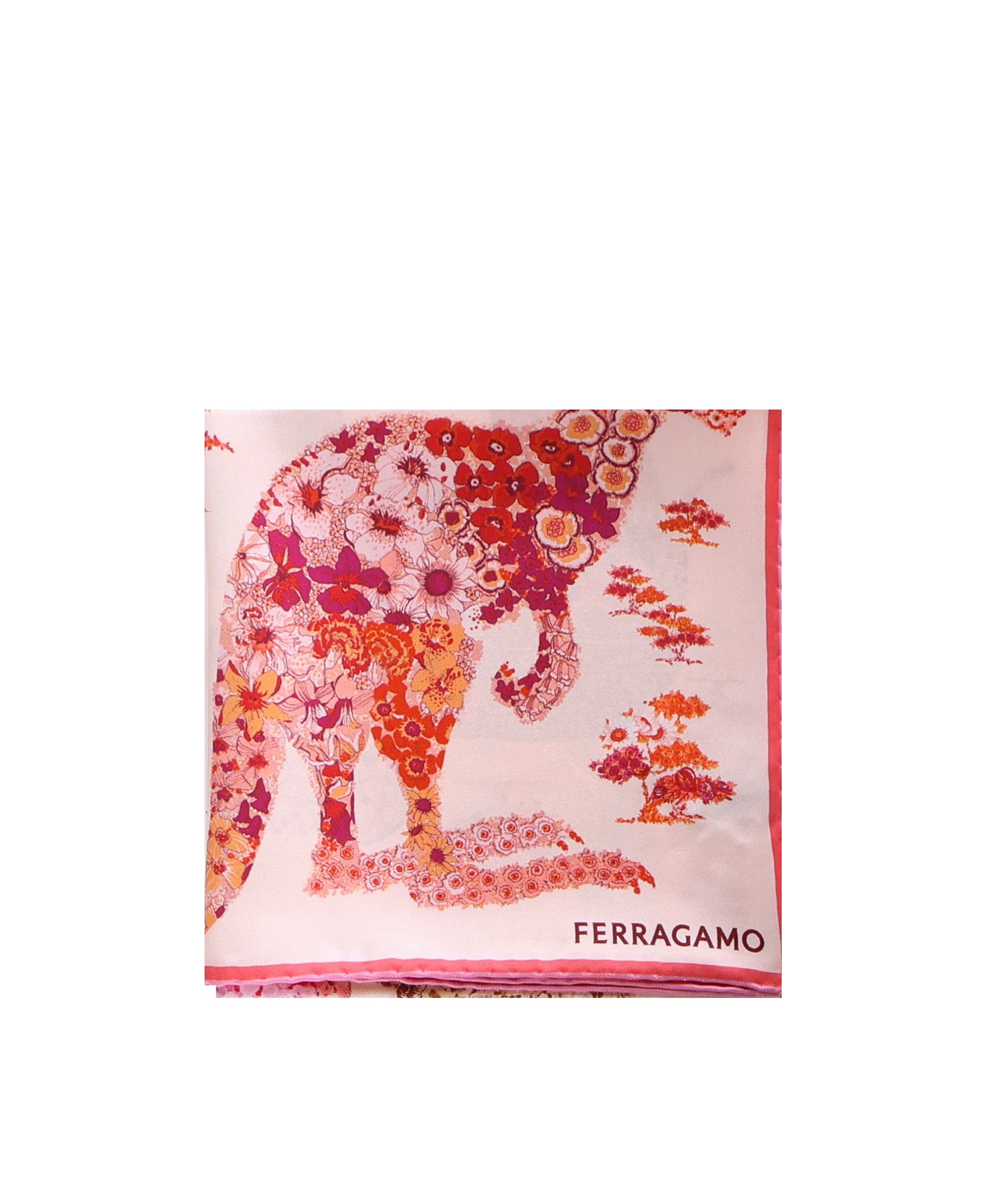Foulard in seta con stampa 310217 785447001 FERRAGAMO 