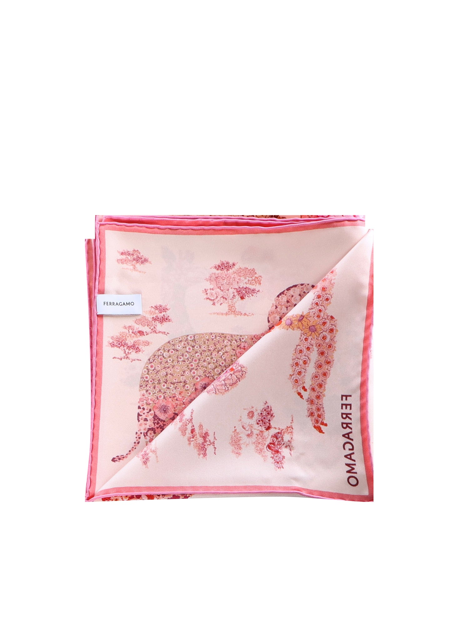 Foulard in seta con stampa 310217 785447001 FERRAGAMO 