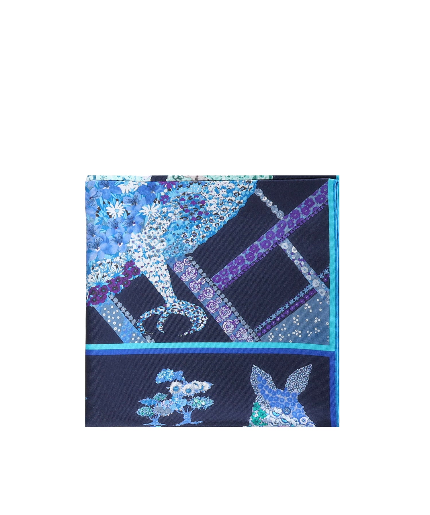 Foulard in seta con stampa 310217 785448002 FERRAGAMO 