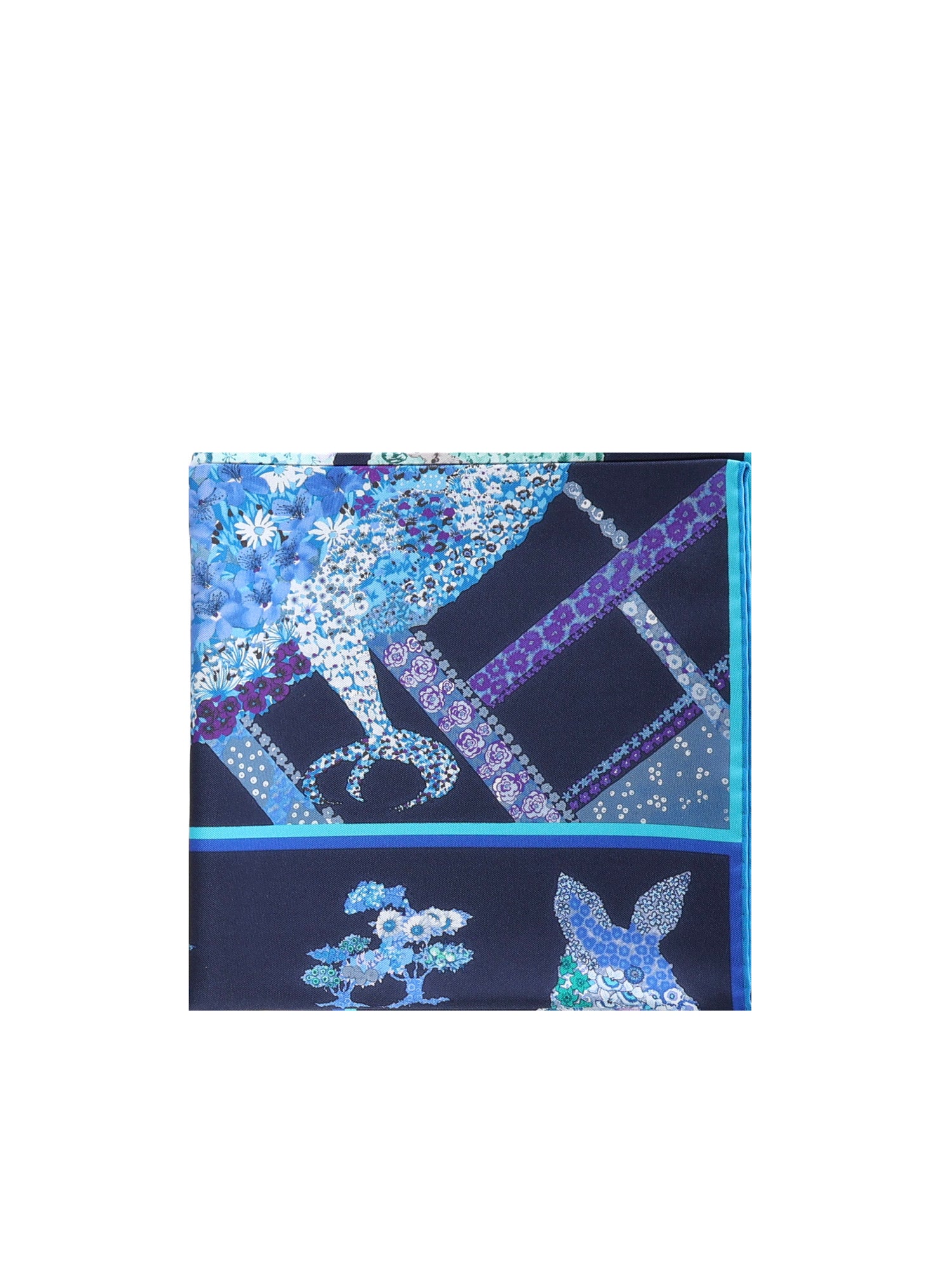 Foulard in seta con stampa 310217 785448002 FERRAGAMO 