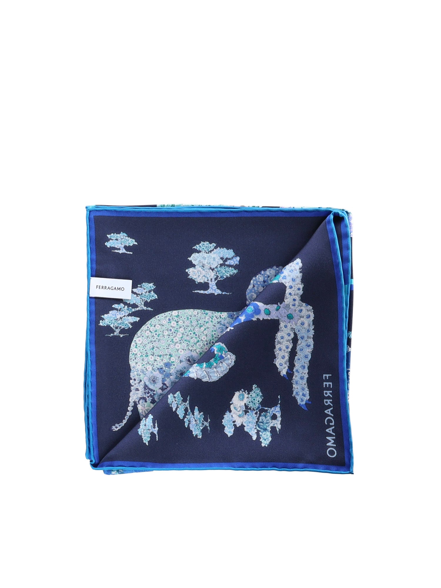 Foulard in seta con stampa 310217 785448002 FERRAGAMO 
