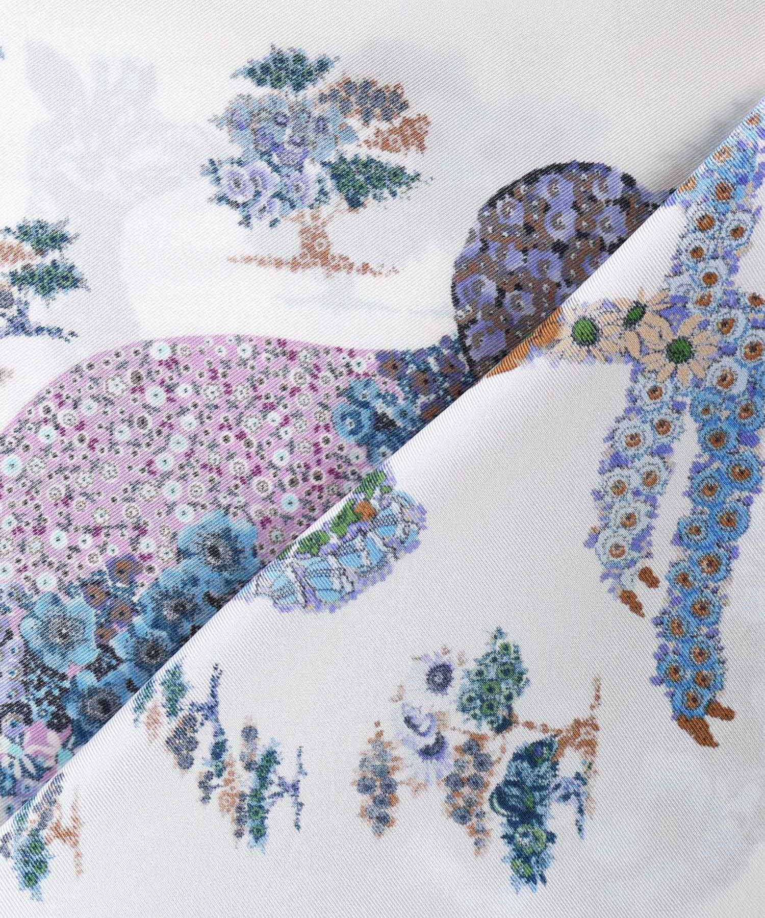 Foulard in seta con stampa 310217 785449003 FERRAGAMO 