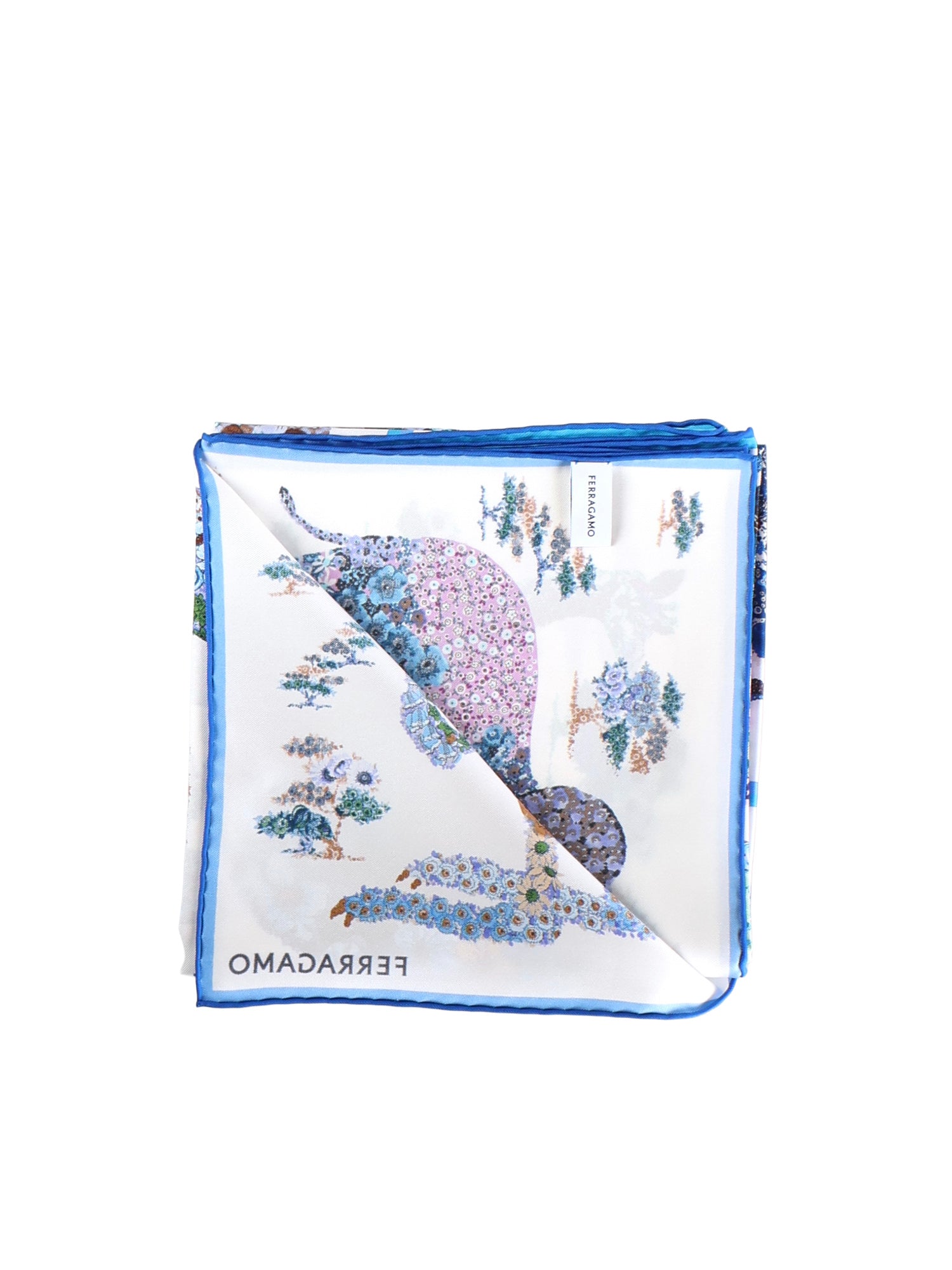 Foulard in seta con stampa 310217 785449003 FERRAGAMO 