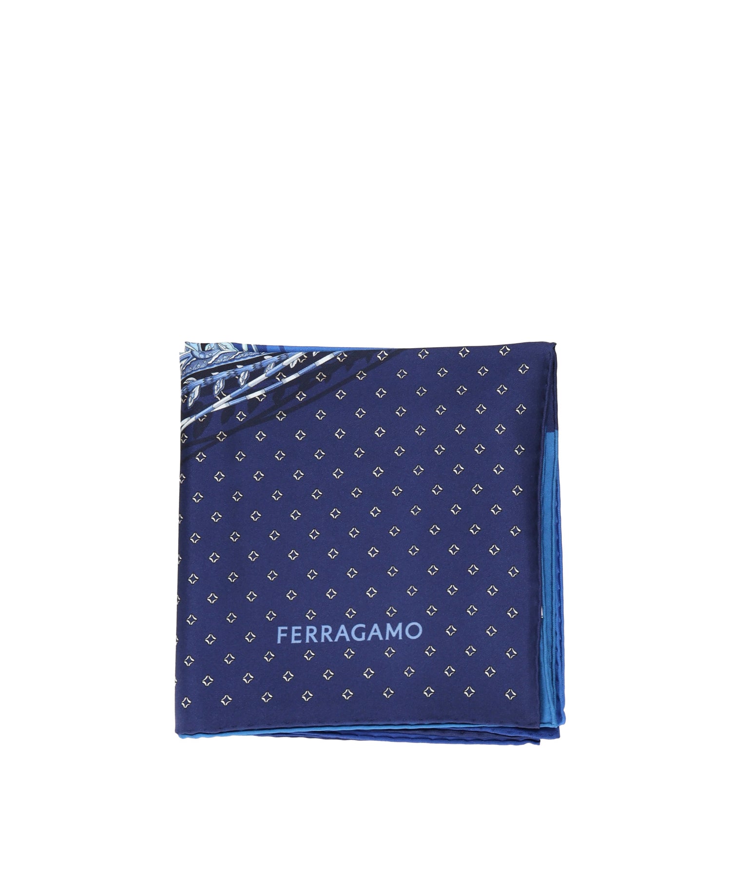 Foulard in seta con stampa 310218 785660004 FERRAGAMO 
