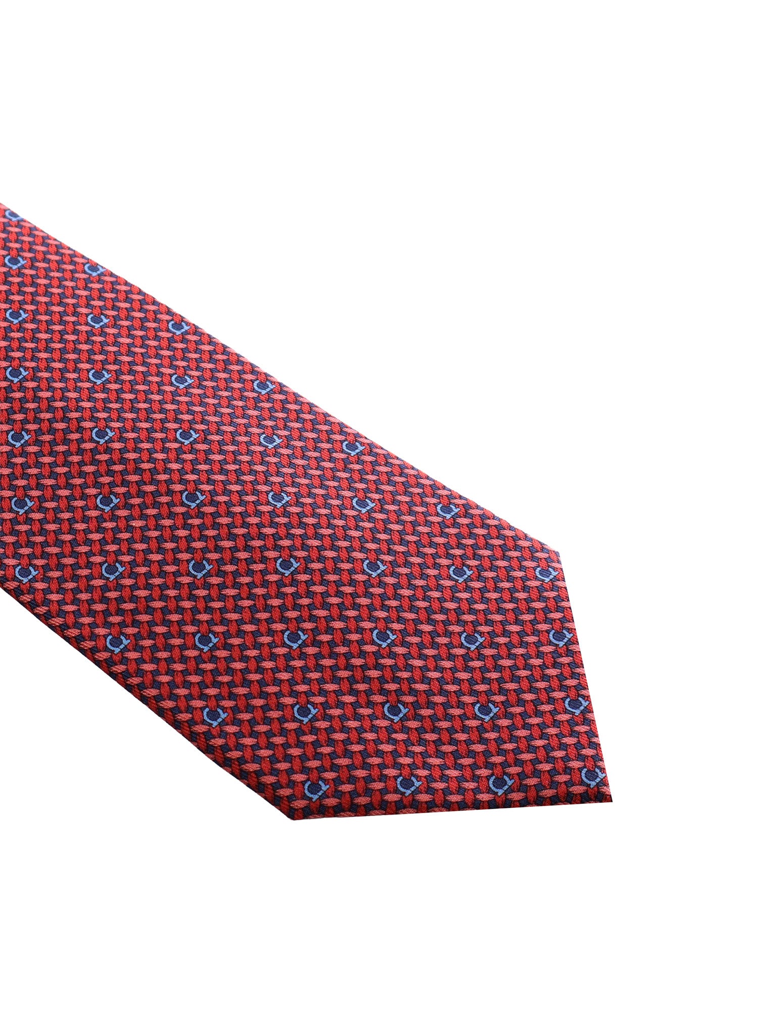 Cravatta in seta con stampa 350263 731645007 FERRAGAMO 