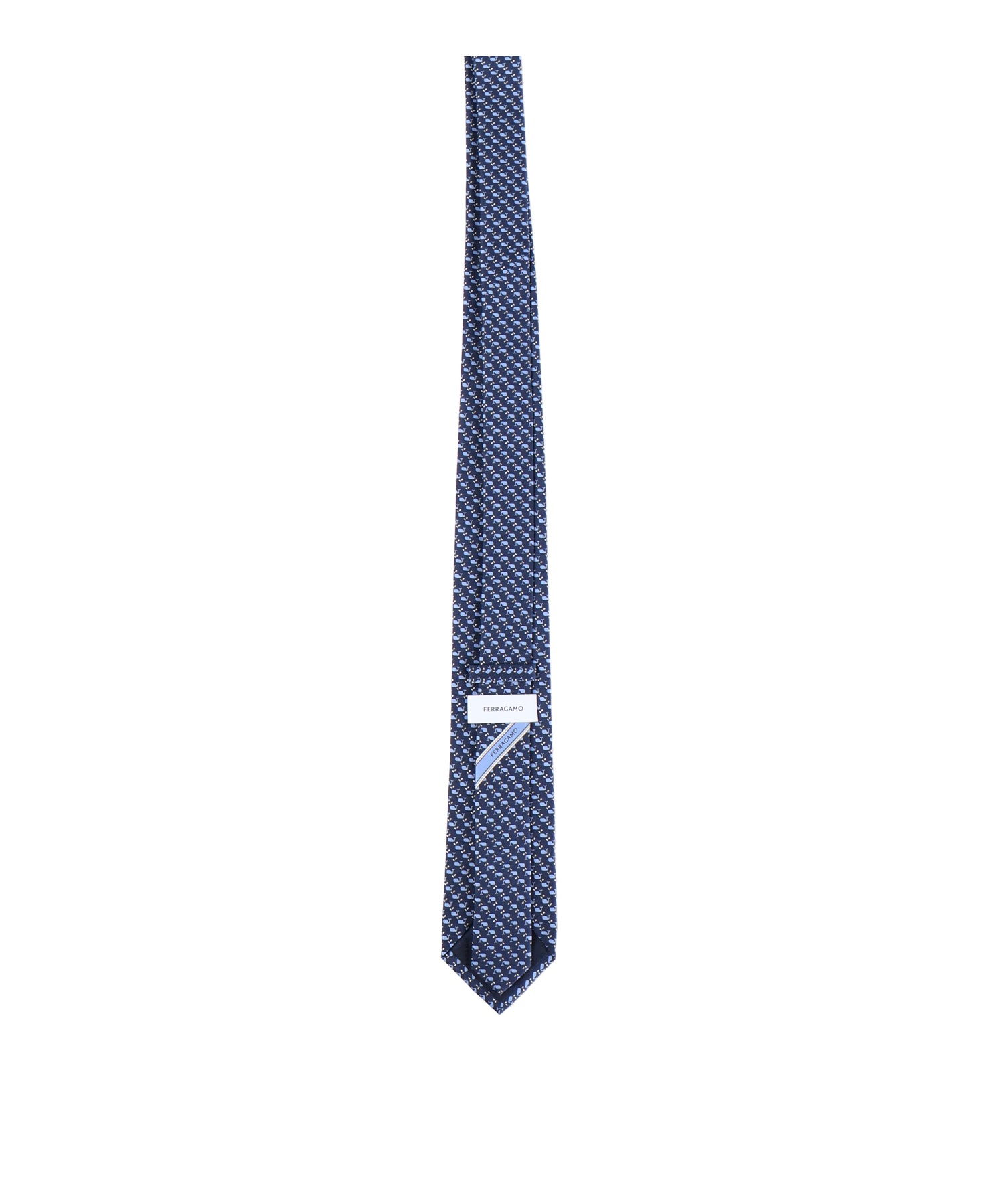 Cravatta in seta con stampa 351251 784011002 FERRAGAMO 