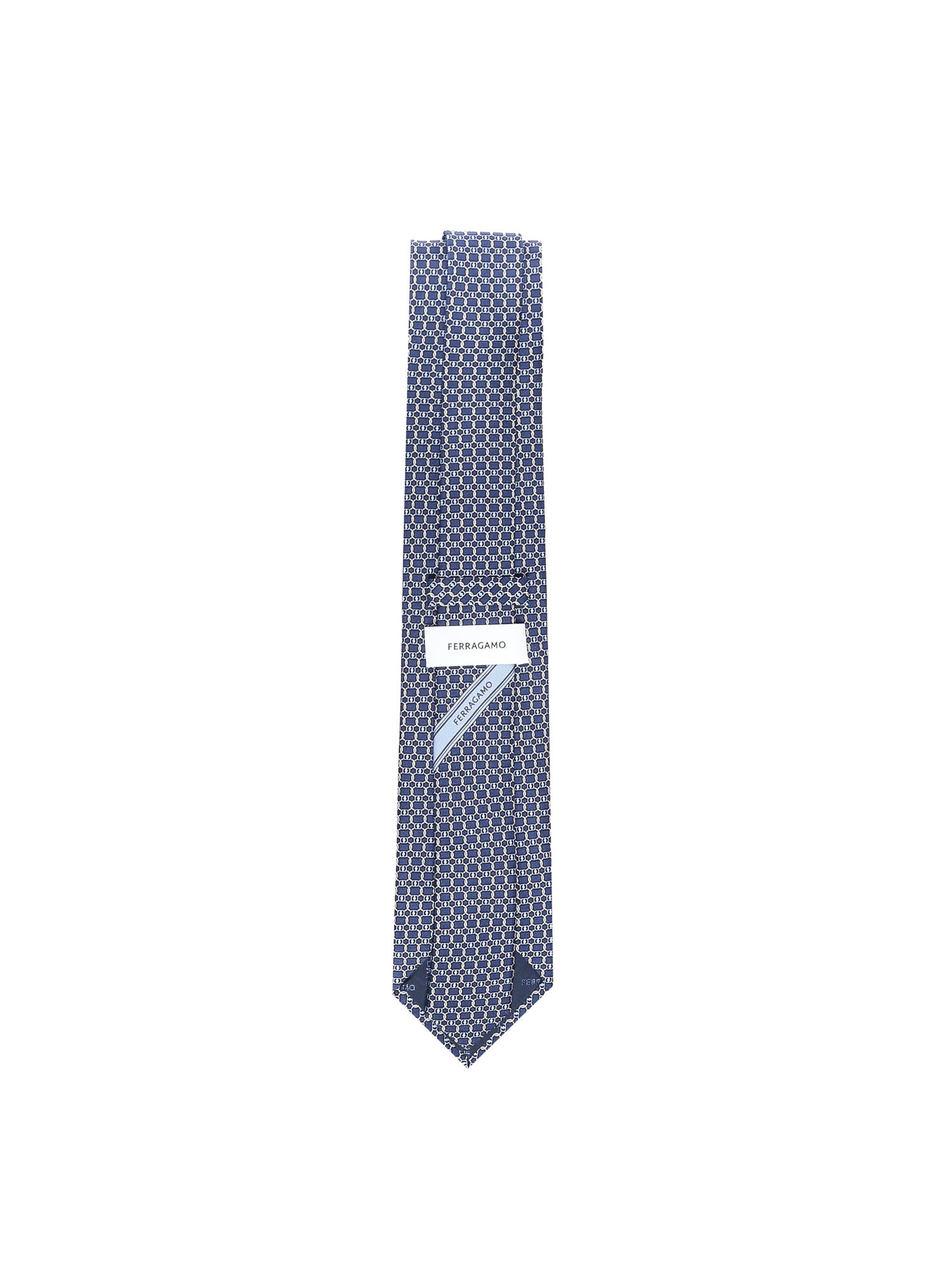 Cravatta in seta stampa Vara 351260 784261002 FERRAGAMO 