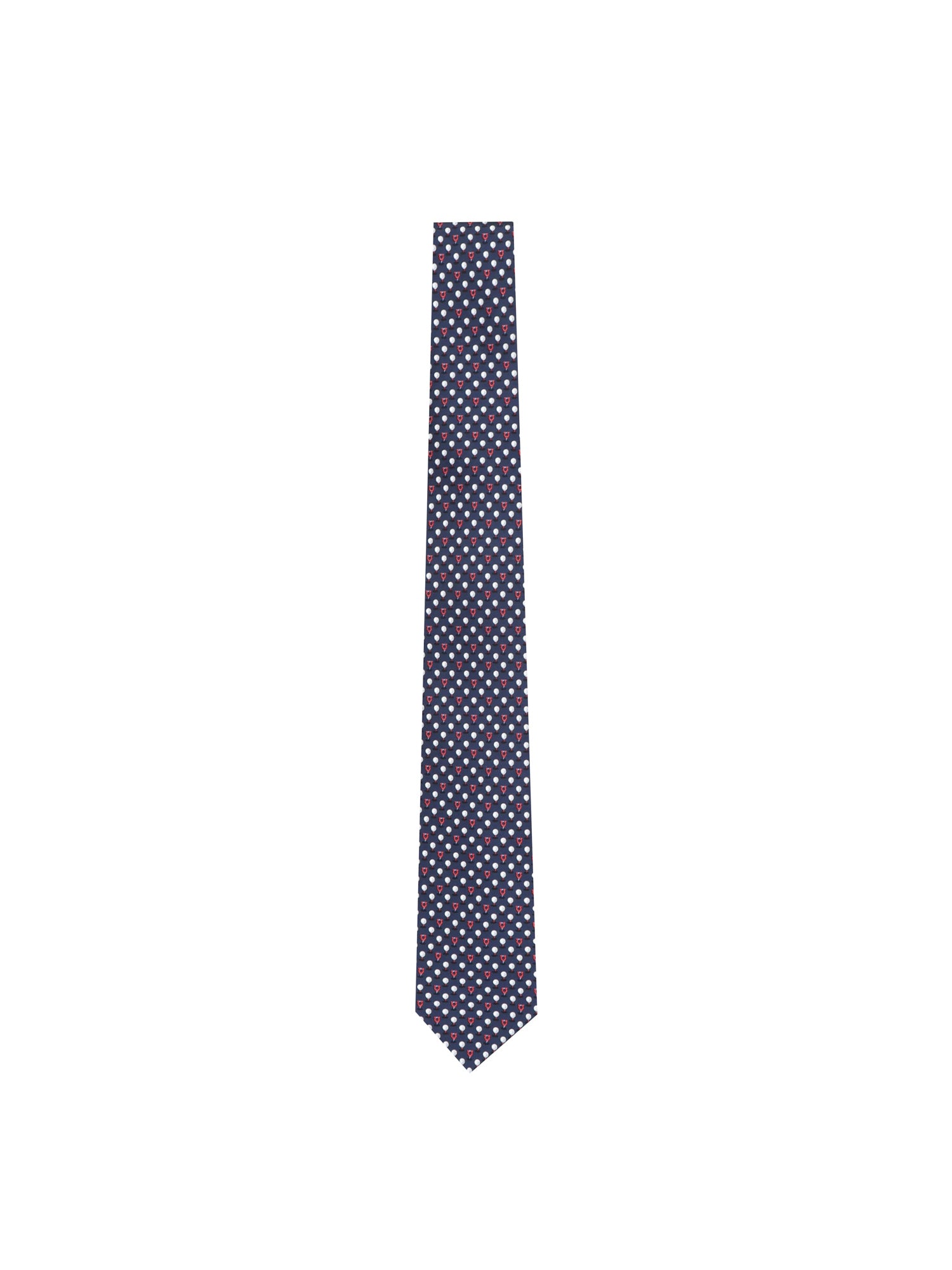 Cravatta in seta stampa Golf 351280 784519001 FERRAGAMO 