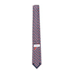 Cravatta in seta stampa Gancini chain 351298 786570002 FERRAGAMO 