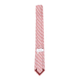 Cravatta in seta stampa Gancini chain<BR/> 351298 786571003 FERRAGAMO 
