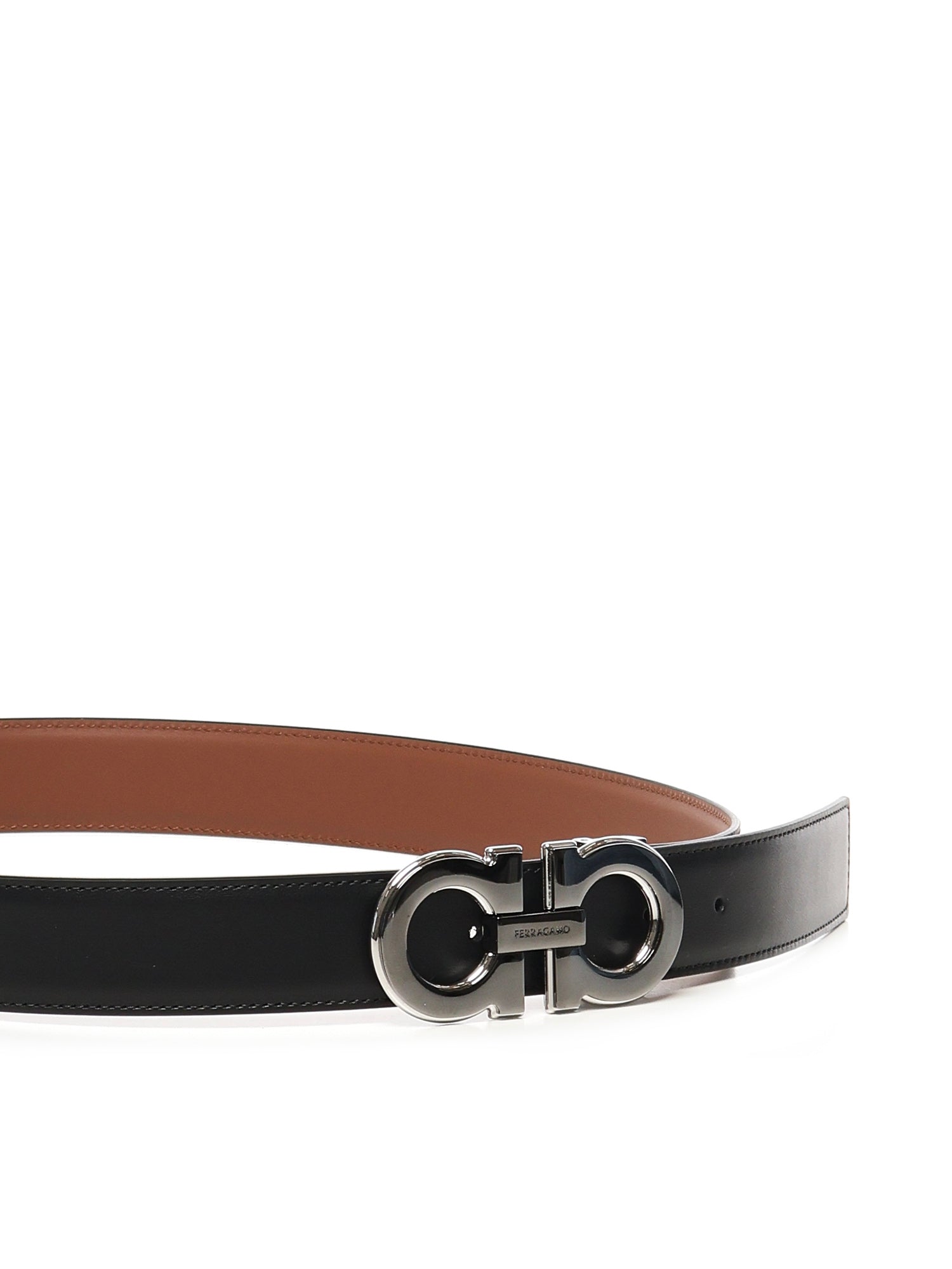 Cintura Gancini reversibile 670460 786324005 FERRAGAMO 