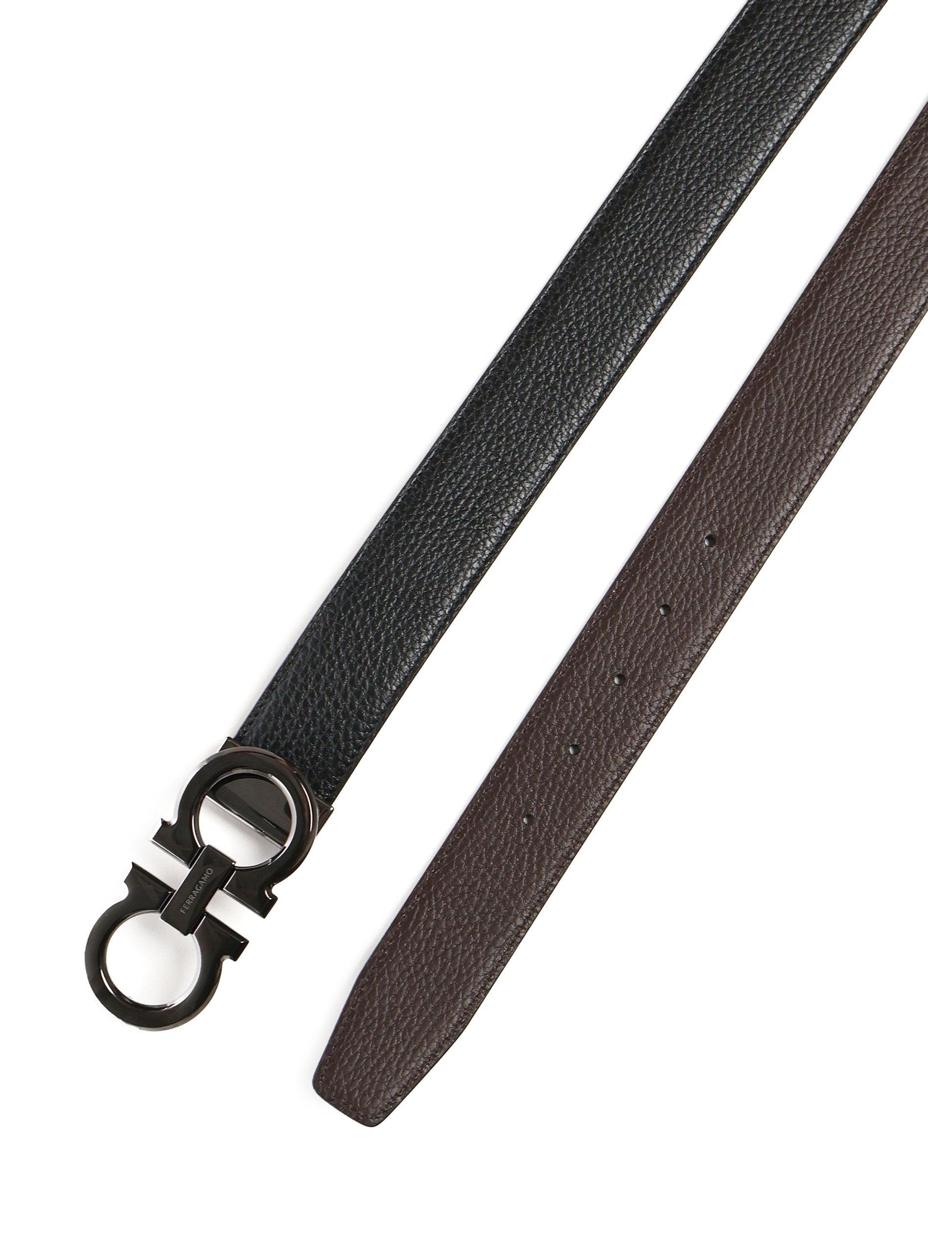 Cintura reversibile e regolabile Gancini 679710 689134022 FERRAGAMO 