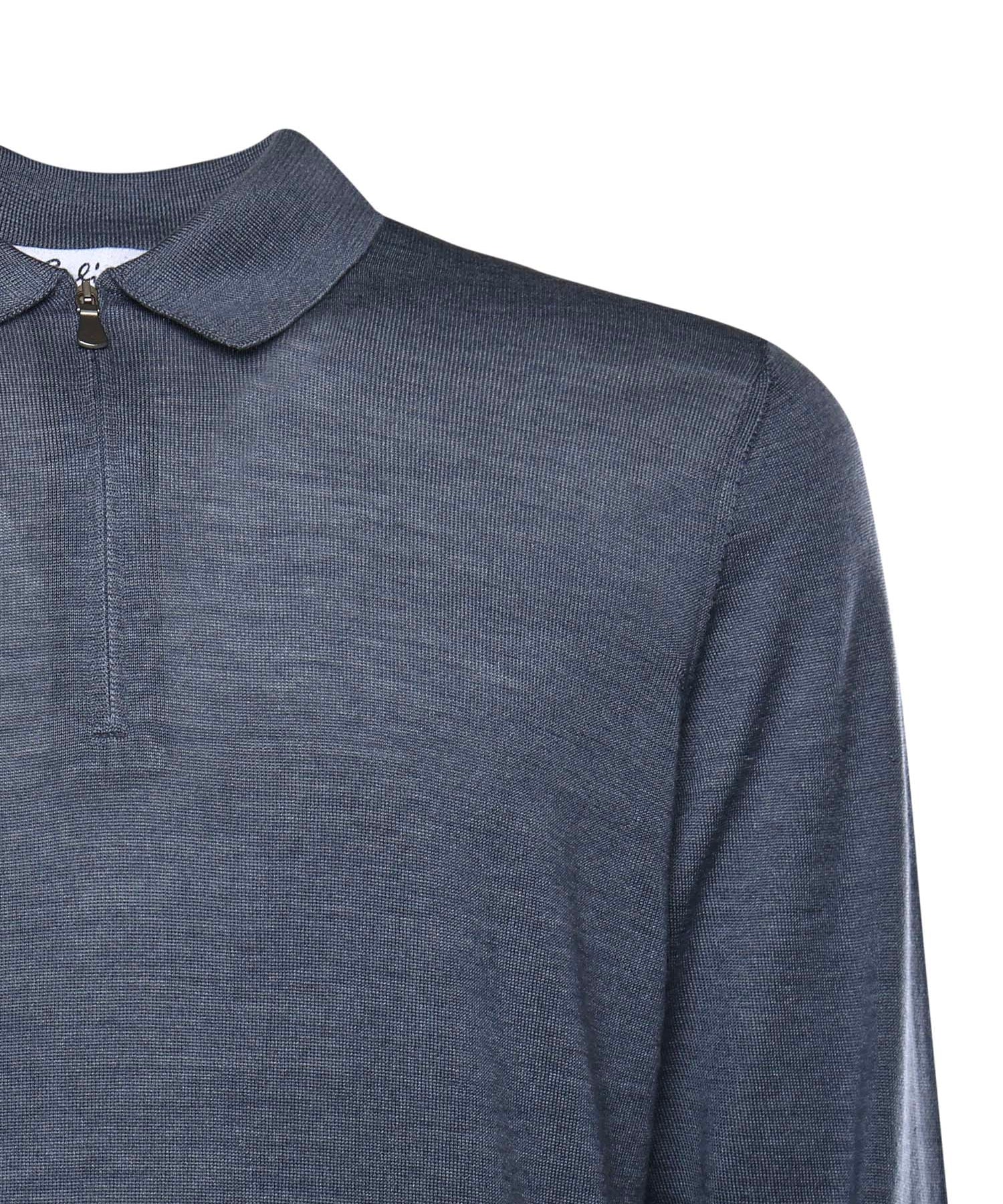 Maglia in lana con colletto polo 13190 57137540 GALIANO 