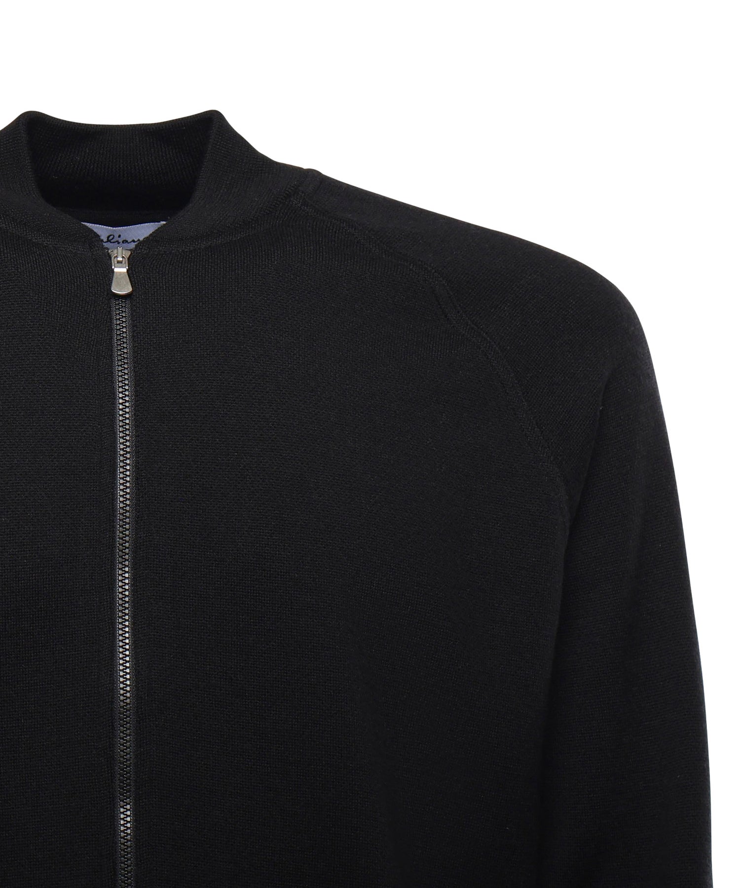 Felpa con zip in lana<BR/> 14803 57133099 GALIANO 