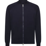 Felpa con zip in lana<BR/> 14803 57133598 GALIANO 