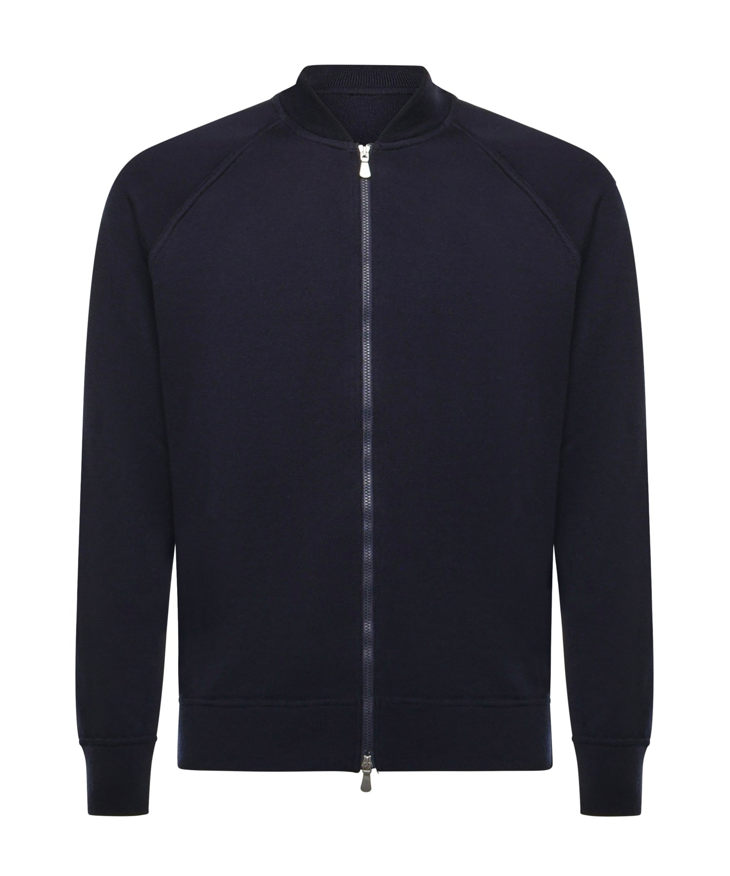 Felpa con zip in lana<BR/> 14803 57133598 GALIANO 