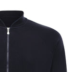 Felpa con zip in lana<BR/> 14803 57133598 GALIANO 