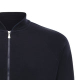 Felpa con zip in lana<BR/> 14803 57133598 GALIANO 
