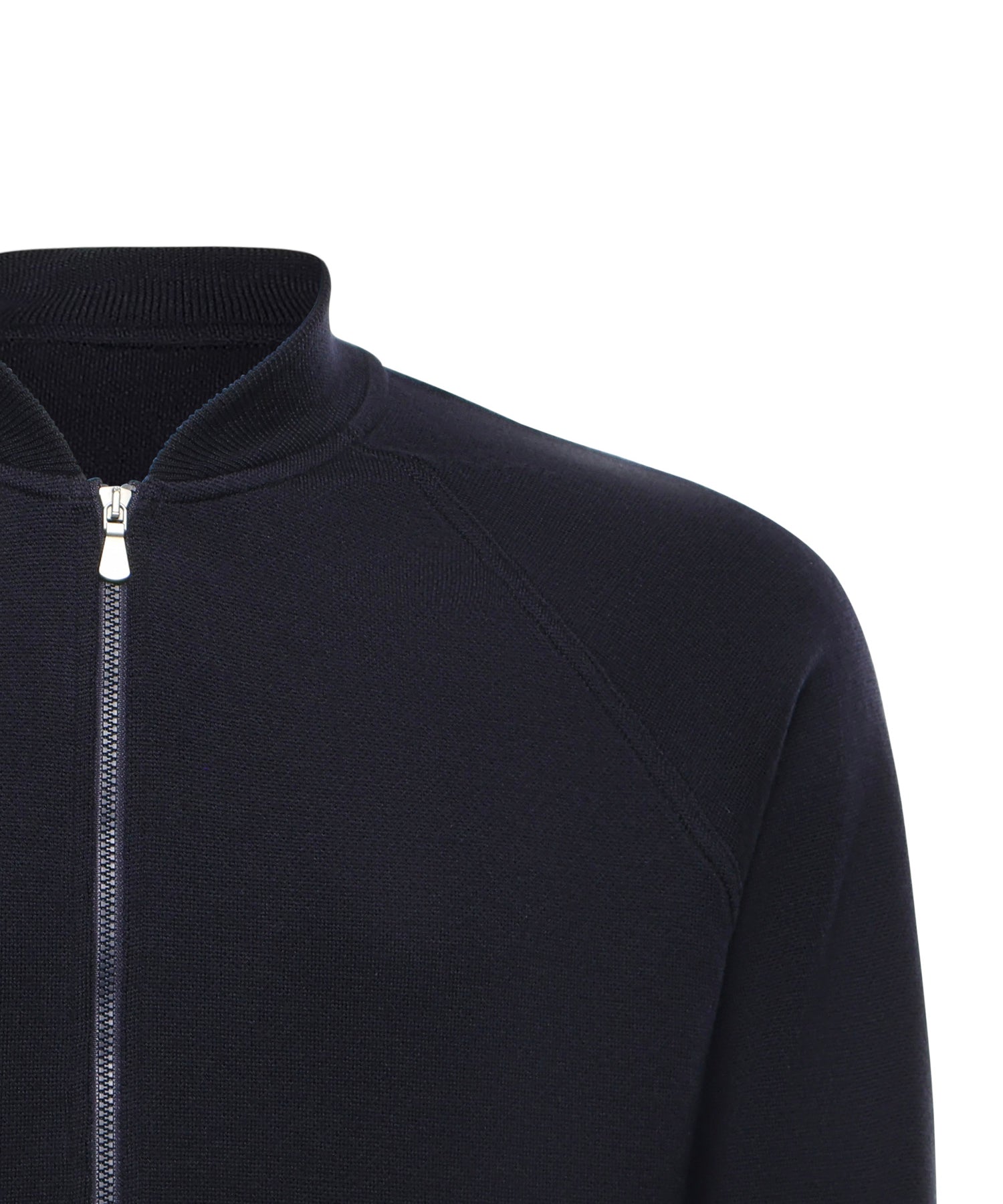 Felpa con zip in lana<BR/> 14803 57133598 GALIANO 