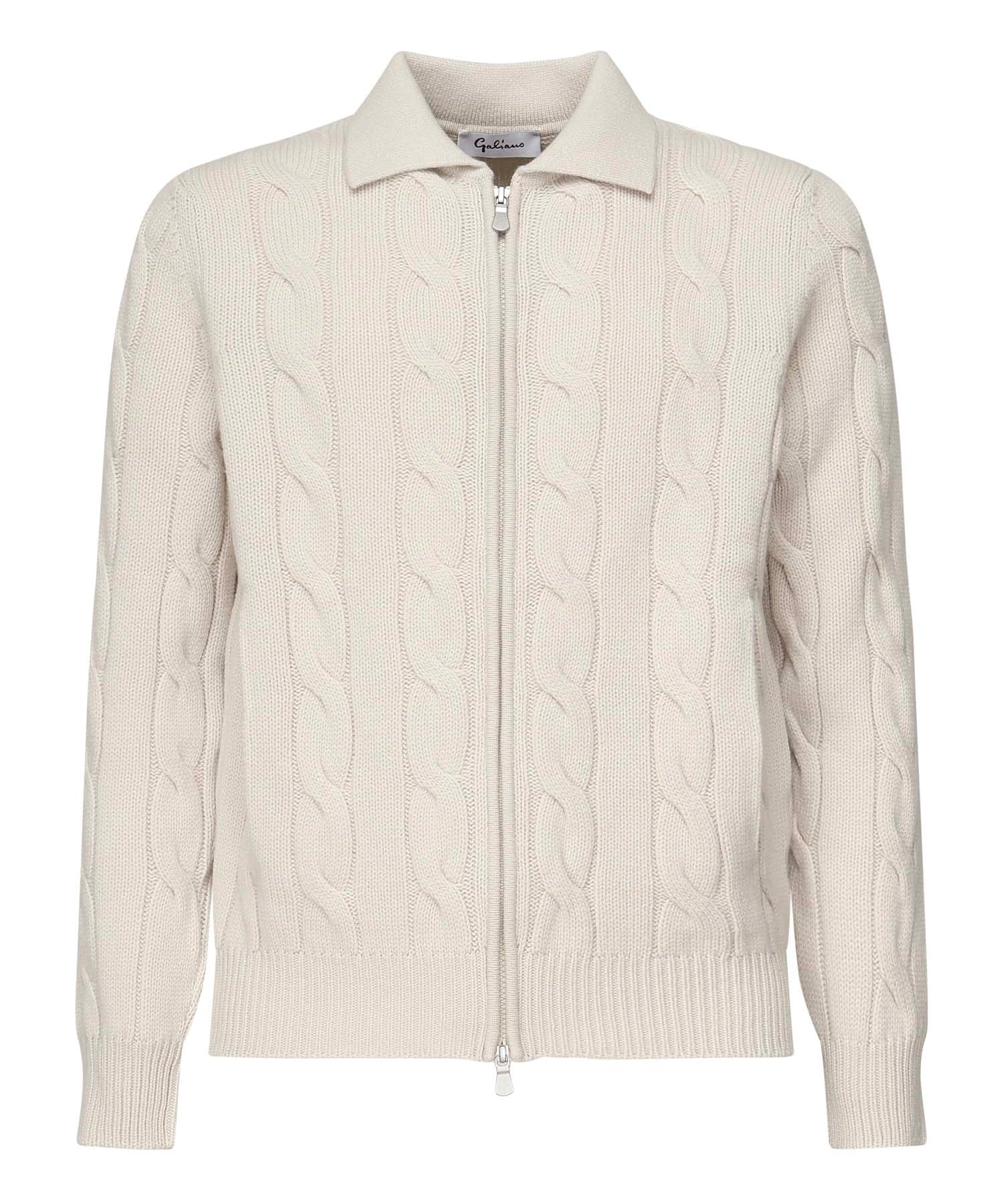 Giacca cardigan a coste<BR/> 3180 19652113 GALIANO 